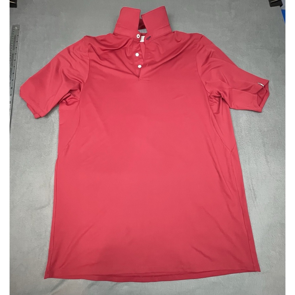Kjus Polo Shirt Mens Medium Red Stretch Lightweight Comfort Fit‎ Outdoor Preppy